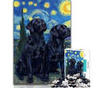 Jigsaw Puzzles for Adults Teenagers Jigsaws Puzzle Labrador Under The Stars,Decompressing Intellectual Educational Toy Birthday Gift 70x100cm