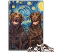 Jigsaw Puzzles for Adults Teenagers Jigsaws Puzzle Labrador Under The Stars for Educational Game Challenge Toy Unique Home Decor And Gifts 50x75cm