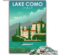 Jigsaw Puzzles for Adults Teenagers Jigsaws Puzzle Lake Como Italy Travel Art, Educational Games Home Decoration Is Ideal As A Gift for The Whole Family 70x100cm