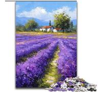 Jigsaw Puzzles for Adults Teenagers Jigsaws Puzzle Lavender Garden, for And 14 Years And over for Educational Game Challenge Toy Gift for Birthdays (Size 50x75cm)