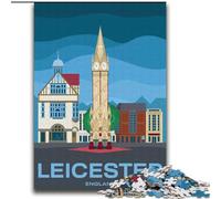 Jigsaw Puzzles for Adults Teenagers Jigsaws Puzzle Leicester England City, Stress Reliever Difficult Challenge Secret Santa Gifts for Age 14 Years Up 70x100cm