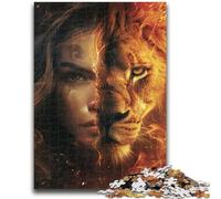 Jigsaw Puzzles for Adults Teenagers Jigsaws Puzzle Leo Woman Vibrant And Unique Design Relaxing & Challenging Puzzle Experience 50x75cm