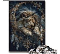 Jigsaw Puzzles for Adults Teenagers Jigsaws Puzzle Lion Dream Catcher,Stress Reliever Staycation Kill Time Wishlist with Santa Claus 70X100CM
