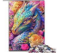 Jigsaw Puzzles for Adults Teenagers Jigsaws Puzzle Magic Dragon, Stress Relief with Fully Interlocking Randomly Shaped Pieces for And 14 Years Old 26x38cm