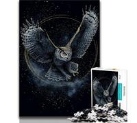 Jigsaw Puzzles for Adults Teenagers Jigsaws Puzzle Magical Owl,Challenging To Complete But Fun And Humorous Birthday Present,Gifts,Wall Art 75x50cm