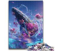Jigsaw Puzzles for Adults Teenagers Jigsaws Puzzle Magical Whale Quiz Game for Is Ideal As A Gift for The Whole Family 50x75cm