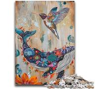 Jigsaw Puzzles for Adults Teenagers Jigsaws Puzzle Magical Whale Suitable for Ages 14 And Up Family Games Deal As Gifts for The Whole Family 26x38cm