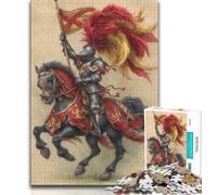 Jigsaw Puzzles for Adults Teenagers Jigsaws Puzzle Medieval Knights,Challenging Game for Is Ideal As A Gift for The Whole Family (38x26cm)