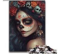 Jigsaw Puzzles for Adults Teenagers Jigsaws Puzzle Mexican Skull Girls Brain Intelligence Challenge Addictive Toys Funny Gift for Ages 14+ 70x100cm