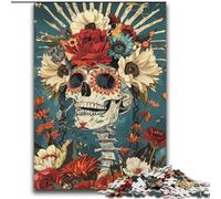Jigsaw Puzzles for Adults Teenagers Jigsaws Puzzle Mexican Skull Girls Brain Intelligence Challenge Addictive Toys Funny Gift for Ages 14+ 70x100cm
