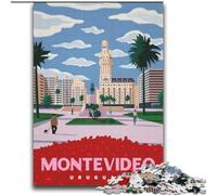 Jigsaw Puzzles for Adults Teenagers Jigsaws Puzzle Montevideo, Educational Games Home Decoration Is Ideal As A Gift for The Whole Family 70x100cm