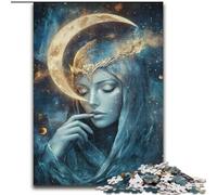 Jigsaw Puzzles for Adults Teenagers Jigsaws Puzzle Moon Goddess, Toys Educational Games Stress Relieving Wall Decoration (Size 50x75cm)