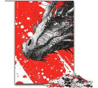 Jigsaw Puzzles for Adults Teenagers Jigsaws Puzzle Mysterious Dragon, Game Toys Every Piece Is Unique - Challenging Family Fun Game for for Age 14 (Size 26x38cm)