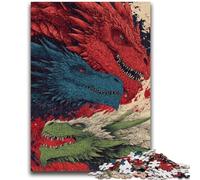 Jigsaw Puzzles for Adults Teenagers Jigsaws Puzzle Mysterious Dragon Stress Reliever Difficult Challenge with Matching Poster And Trivia Sheet 26x38cm