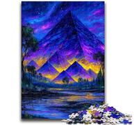 Jigsaw Puzzles for Adults Teenagers Jigsaws Puzzle Mysterious Egyptian Pyramids Challenging Game Toys Deal As Gifts for The Whole Family for Ages 14+ 26x38cm