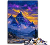 Jigsaw Puzzles for Adults Teenagers Jigsaws Puzzle Mysterious Egyptian Pyramids Suitable for Ages 14 And Up Family Games Deal As Gifts for The Whole Family 26x38cm