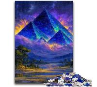 Jigsaw Puzzles for Adults Teenagers Jigsaws Puzzle Mysterious Egyptian Pyramids Suitable for Ages 14 And Up Family Games Deal As Gifts for The Whole Family 50x75cm