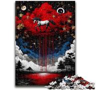 Jigsaw Puzzles for Adults Teenagers Jigsaws Puzzle Mysterious Horse Suitable for Ages 14 And Up Family Games Deal As Gifts for The Whole Family 26x38cm