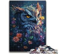 Jigsaw Puzzles for Adults Teenagers Jigsaws Puzzle Mysterious Owl Suitable for People Aged 14 And Above Educational Game Challenge Toy Gift For Birthdays 50x75cm