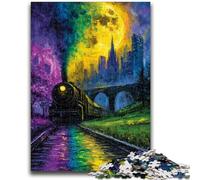 Jigsaw Puzzles for Adults Teenagers Jigsaws Puzzle Mystery Train Brain Intelligence Challenge Addictive Toys Funny Gift for Ages 14+ 26x38cm