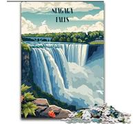 Jigsaw Puzzles for Adults Teenagers Jigsaws Puzzle Niagara Falls, Educational Games Home Decoration Suitable for Desktop Decoration 26x38cm