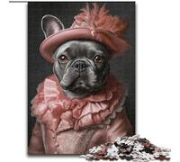 Jigsaw Puzzles for Adults Teenagers Jigsaws Puzzle Noble Pug, Stress Relief with Fully Interlocking Randomly Shaped Pieces for And 14 Years Old 50x75cm