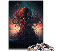 Jigsaw Puzzles for Adults Teenagers Jigsaws Puzzle Octopus Island Challenging Game for The Whole for Women, Gifts for Men 50x75cm