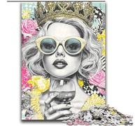 Jigsaw Puzzles for Adults Teenagers Jigsaws Puzzle Pop Art Queen Challenging Game Toys Deal As Gifts for The Whole Family for Ages 14+ 70x100cm