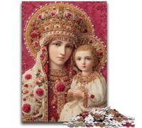 Jigsaw Puzzles for Adults Teenagers Jigsaws Puzzle Portrait of Mary The Mother Stress Reliever Difficult Challenge Deal As Gifts for The Whole Family 26x38cm