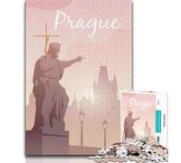 Jigsaw Puzzles for Adults Teenagers Jigsaws Puzzle Prague,Challenging Game for Is Ideal As A Gift for The Whole Family (38x26cm)