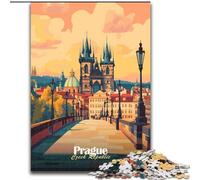 Jigsaw Puzzles for Adults Teenagers Jigsaws Puzzle Prague Cityscape Family Fun Games Gifts for Friends And Family for Age 14+ (26x38cm) 1000pcs