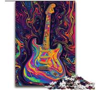 Jigsaw Puzzles for Adults Teenagers Jigsaws Puzzle Psychedelic Guitar Brain Intelligence Challenge Addictive Toys Funny Gift for Ages 14+ 70x100cm