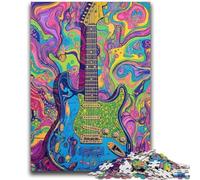 Jigsaw Puzzles for Adults Teenagers Jigsaws Puzzle Psychedelic Guitar Learning Educational Toys Family Games Enhance Love between Couples 26x38cm