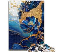 Jigsaw Puzzles for Adults Teenagers Jigsaws Puzzle Purples And Teals Floral Art, Decompressing Intellectual Educational Toy Birthday Present, Gifts, Wall Art 50X75CM