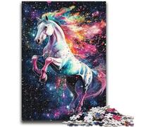 Jigsaw Puzzles for Adults Teenagers Jigsaws Puzzle Rainbow Horse for Age 14+ Educational Games For Adults And Teenagers Artwork Gift 50x75cm