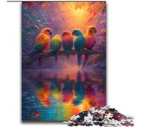 Jigsaw Puzzles for Adults Teenagers Jigsaws Puzzle Rainbow Parrot,Challenging To Complete But Fun And Humorous Birthday Present,Gifts,Wall Art 38X52CM