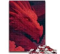 Jigsaw Puzzles for Adults Teenagers Jigsaws Puzzle Red Dragon Vibrant And Unique Design Relaxing & Challenging Puzzle Experience 50x75cm