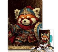 Jigsaw Puzzles for Adults Teenagers Jigsaws Puzzle Red Panda Warrior,Challenging Game for Is Ideal As A Gift for The Whole Family 38X26CM