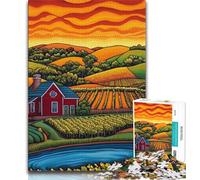 Jigsaw Puzzles for Adults Teenagers Jigsaws Puzzle Rural Art,Educational Stress Relief Toy for Is Ideal As A Gift for The Whole Family (38x26cm)