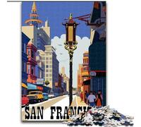 Jigsaw Puzzles for Adults Teenagers Jigsaws Puzzle San Francisco Streets Family Fun Games Gifts for Friends And Family for Age 14+ (26x38cm) 1000pcs