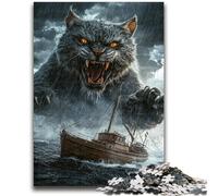 Jigsaw Puzzles for Adults Teenagers Jigsaws Puzzle Sea Cat Monster Toys Educational Games Stress Relieving Unique Home Decor And Gifts 50x75cm
