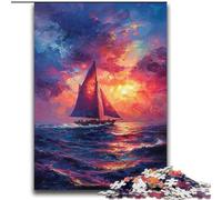 Jigsaw Puzzles for Adults Teenagers Jigsaws Puzzle Sea Sailing Boat Quiz Game for Is Ideal As A Gift for The Whole Family 70x100cm