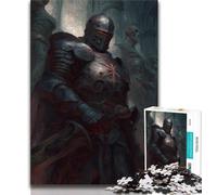 Jigsaw Puzzles for Adults Teenagers Jigsaws Puzzle Skeleton Knight,Educational Family Game Wall Decoration Unique Birthday And Xmas Gifts (75x50cm)