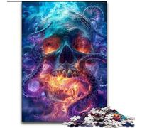 Jigsaw Puzzles for Adults Teenagers Jigsaws Puzzle Skeleton Octopus, for And 14 Years And over for Educational Game Challenge Toy Gift for Birthdays (Size 50x75cm)