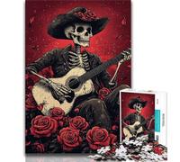 Jigsaw Puzzles for Adults Teenagers Jigsaws Puzzle Skeleton Playing Piano,Help The Brain Exercise Addictive Toys to Cultivate Patience Artists Collection,Fine Art (75x50cm)