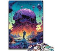 Jigsaw Puzzles for Adults Teenagers Jigsaws Puzzle Space Adventurer for Age 14+ Intellectual Game Christmas Birthday Gifts 26x38cm