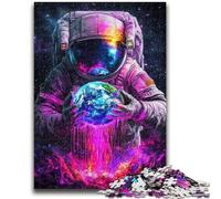 Jigsaw Puzzles for Adults Teenagers Jigsaws Puzzle Space Astronaut Challenging Game Toys Deal As Gifts for The Whole Family for Ages 14+ 50x75cm