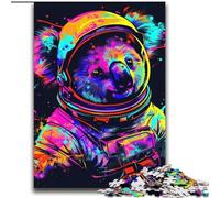 Jigsaw Puzzles for Adults Teenagers Jigsaws Puzzle Space Astronaut Koala for And from 14 Years And over Play Toys Because It Is Ideal As A Gift for The Whole Family 70x100cm