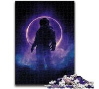 Jigsaw Puzzles for Adults Teenagers Jigsaws Puzzle Space Astronaut Stress Reliever Difficult Challenge with Matching Poster And Trivia Sheet 50x75cm