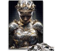 Jigsaw Puzzles for Adults Teenagers Jigsaws Puzzle Space Warrior Decompressing Intellectual Educational Toy Suitable for Couples for And Age 14 26x38cm